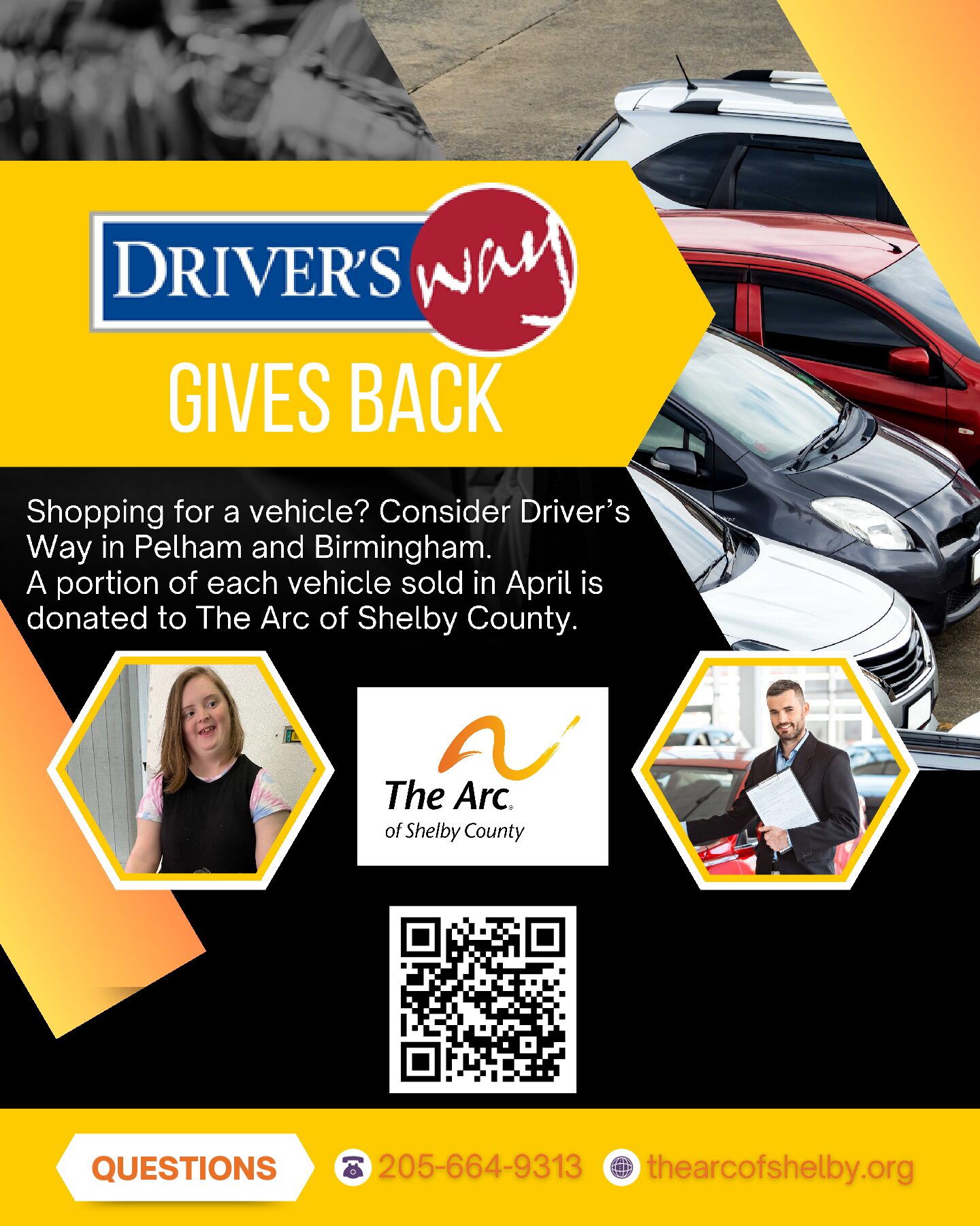 Driver's Way Gives Back in April Driver's Way Gives Back in April